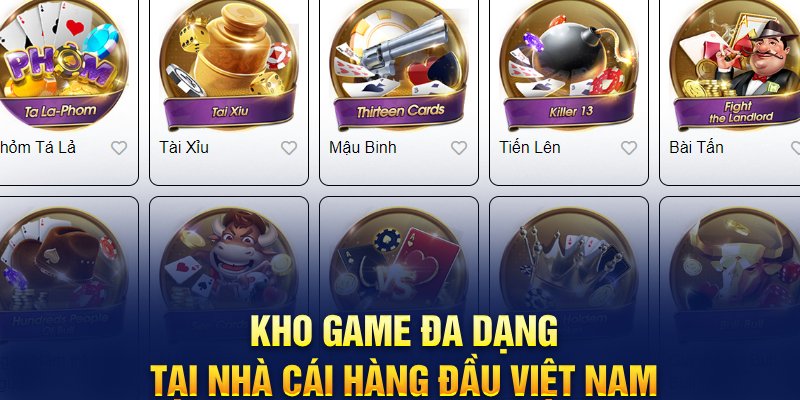 Kho game đa dạng tại nhà cái hàng đầu Việt Nam
